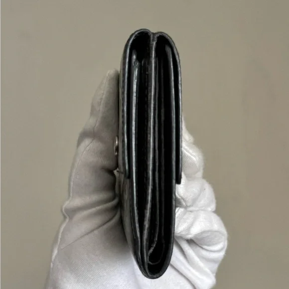 Louis Vuitton Matte Dark Gray Monogram Compact Wallet - Picture 8 of 15